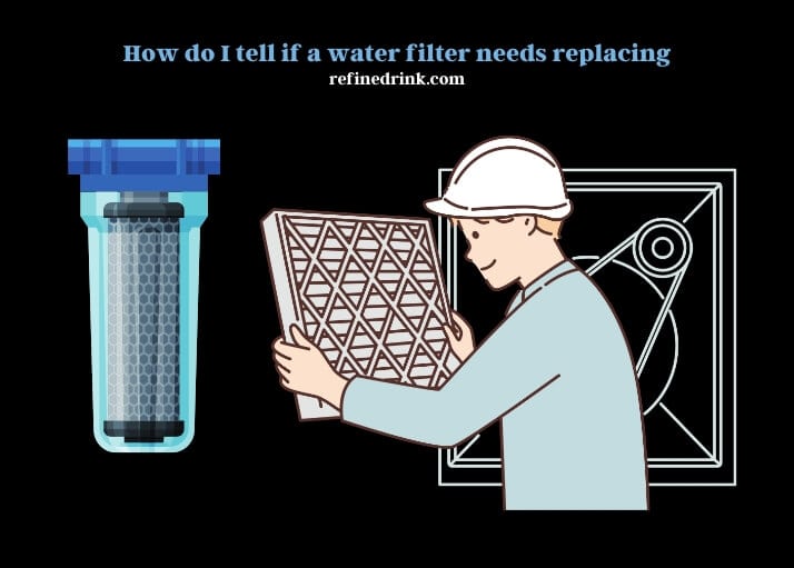 how do i tell if a water filter needs replacing